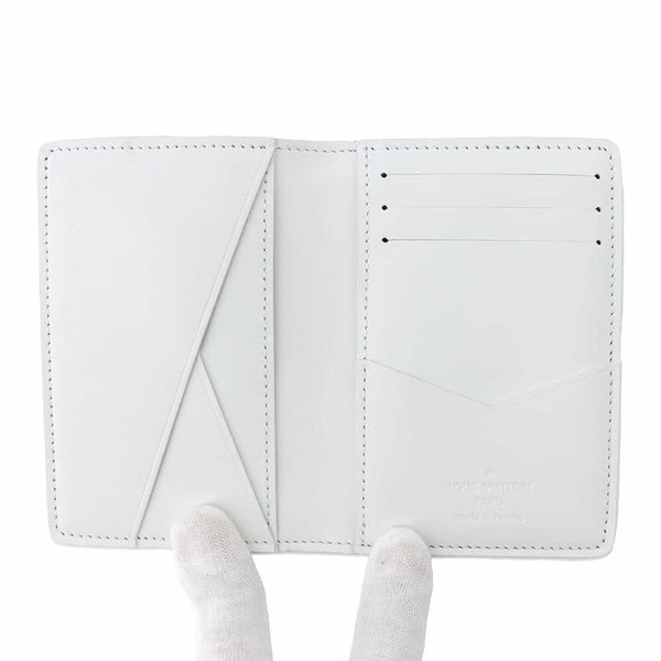 ルイヴィトン カードケース モノグラム・シャドウ オーガナイザー・ドゥ ポッシュ M83377 LOUIS VUITTON ホワイト 白