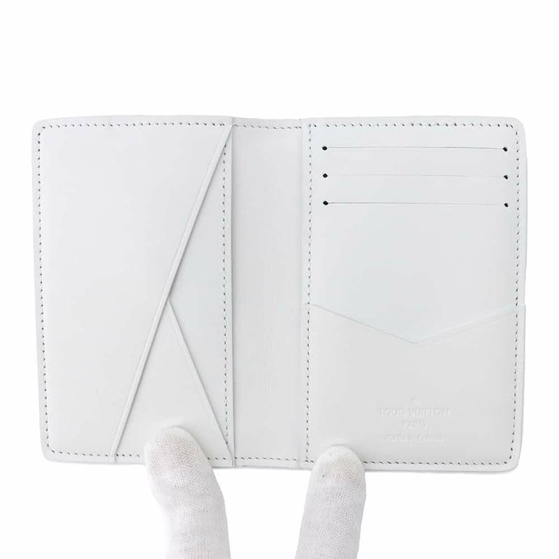 ルイヴィトン カードケース モノグラム・シャドウ オーガナイザー・ドゥ ポッシュ M83377 LOUIS VUITTON ホワイト 白