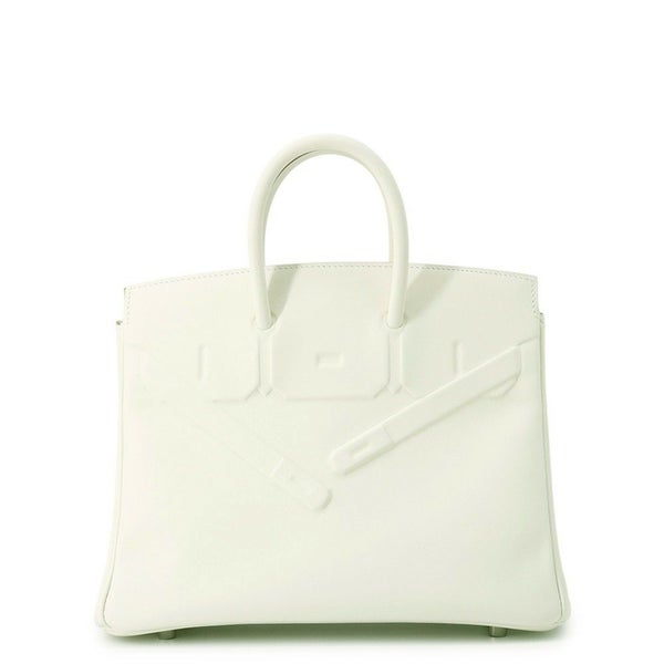 エルメス バーキン25 シャドウ マッシュルーム/シルバー金具 スイフト W刻印 HERMES Birkin ハンドバッグ