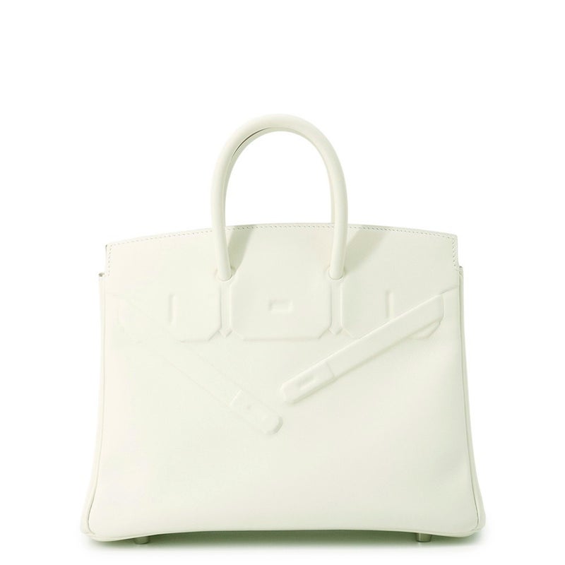 エルメス バーキン25 シャドウ マッシュルーム/シルバー金具 スイフト W刻印 HERMES Birkin ハンドバッグ