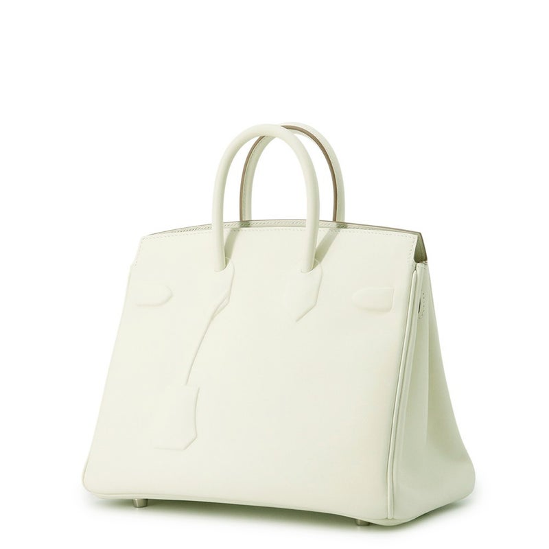 エルメス バーキン25 シャドウ マッシュルーム/シルバー金具 スイフト W刻印 HERMES Birkin ハンドバッグ