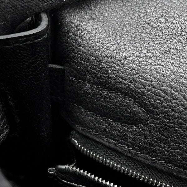 エルメス ハンドバッグ ケリー32 内縫い ブラック/シルバー金具 トゴ □F刻印 2wayショルダー 黒