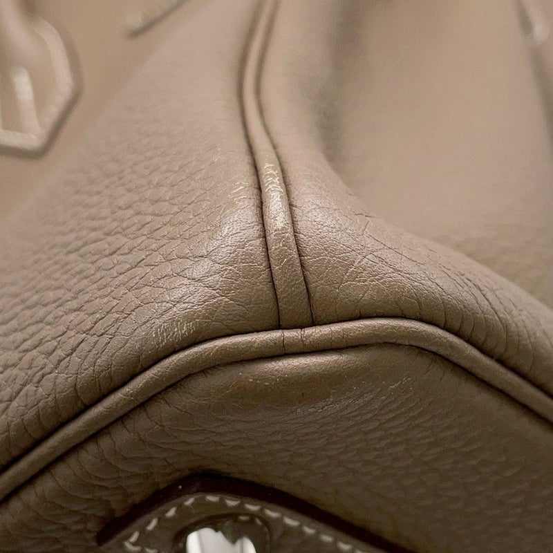 エルメス バーキン30 エトゥープ/シルバー金具 トゴ D刻印 HERMES Birkin ハンドバッグ