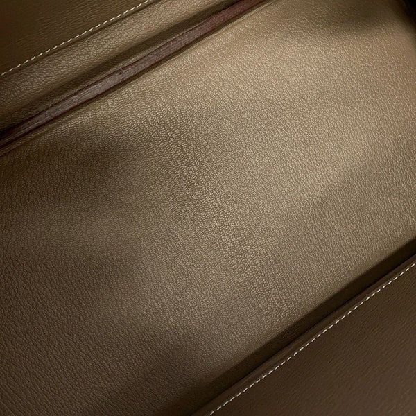 エルメス バーキン30 エトゥープ/シルバー金具 トゴ D刻印 HERMES Birkin ハンドバッグ