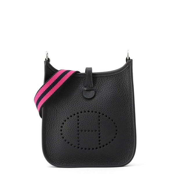 エルメス エブリンTPM 111cm アマゾン キャバン/ローズショッキング/ブルインディゴ/シルバー金具 トリヨンクレマンス K刻印