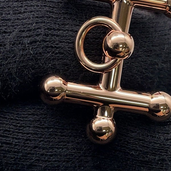 エルメス ベルト ギャロパン シュール・メール ブラック/ゴールド/ピンクゴールド金具 W刻印 サイズ90 黒