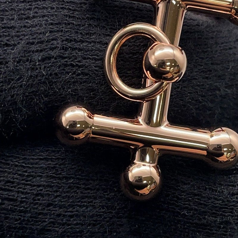 エルメス ベルト ギャロパン シュール・メール ブラック/ゴールド/ピンクゴールド金具 W刻印 サイズ90 黒