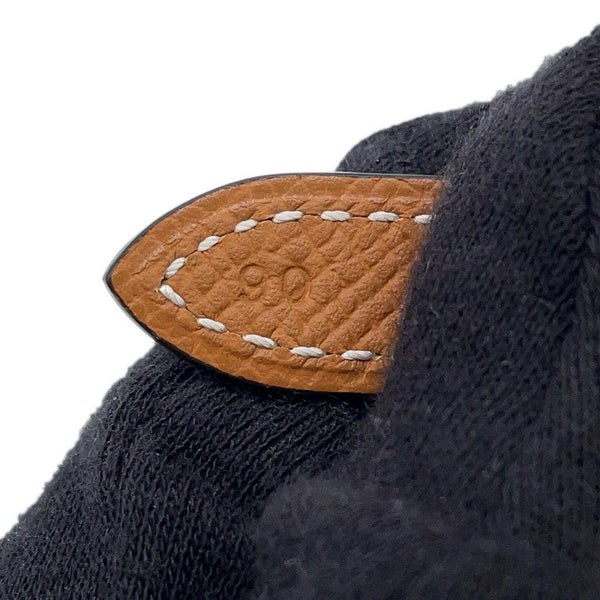 エルメス ベルト ギャロパン シュール・メール ブラック/ゴールド/ピンクゴールド金具 W刻印 サイズ90 黒