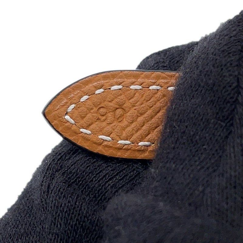 エルメス ベルト ギャロパン シュール・メール ブラック/ゴールド/ピンクゴールド金具 W刻印 サイズ90 黒