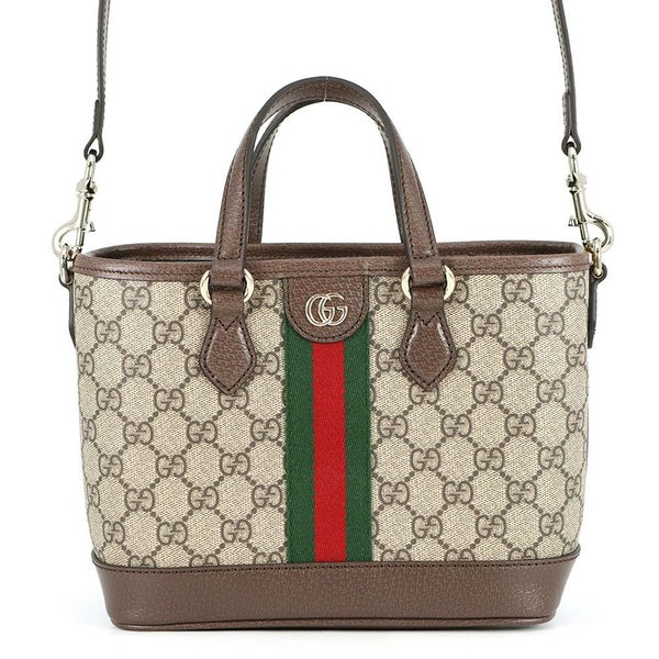 グッチ ハンドバッグ オフィディア GGスプリーム/レザー トートバッグ スモール 836848 GUCCI 2wayショルダーバッグ