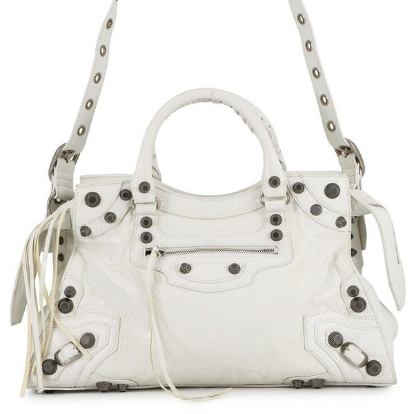 バレンシアガ ハンドバッグ ネオ カゴール シティ ヴィンテージ加工レザー 700451 BALENCIAGA 2way 白