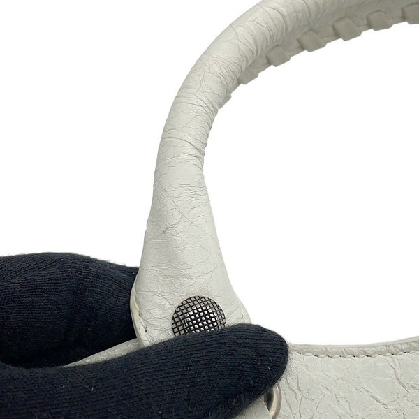 バレンシアガ ハンドバッグ ネオ カゴール シティ ヴィンテージ加工レザー 700451 BALENCIAGA 2way 白