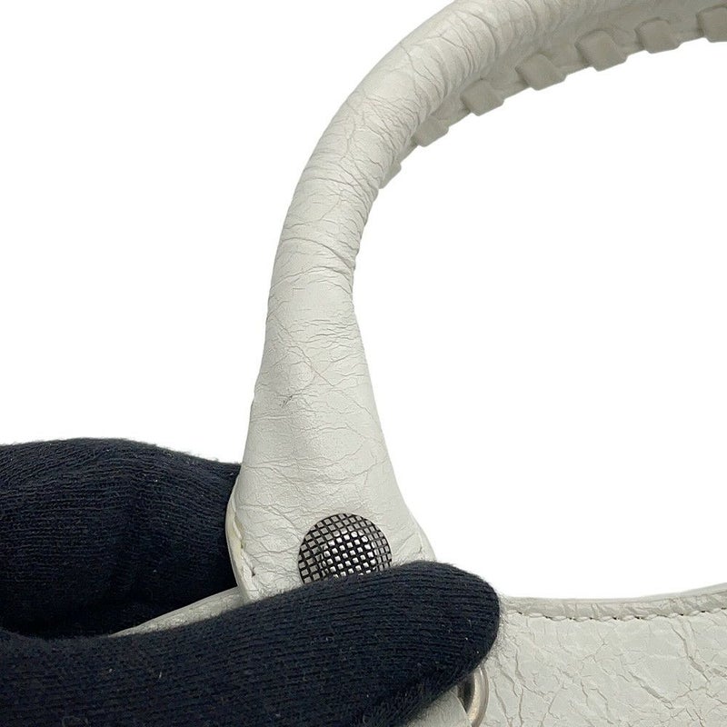 バレンシアガ ハンドバッグ ネオ カゴール シティ ヴィンテージ加工レザー 700451 BALENCIAGA 2way 白