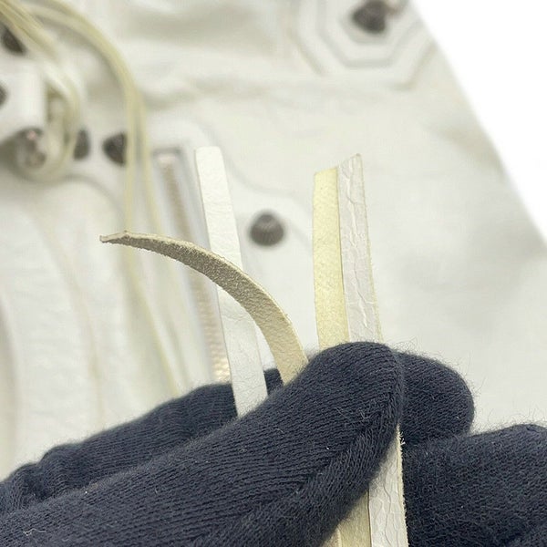 バレンシアガ ハンドバッグ ネオ カゴール シティ ヴィンテージ加工レザー 700451 BALENCIAGA 2way 白