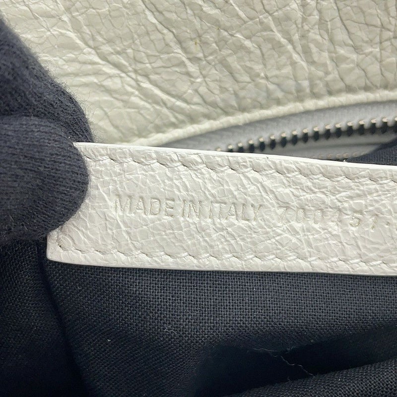 バレンシアガ ハンドバッグ ネオ カゴール シティ ヴィンテージ加工レザー 700451 BALENCIAGA 2way 白