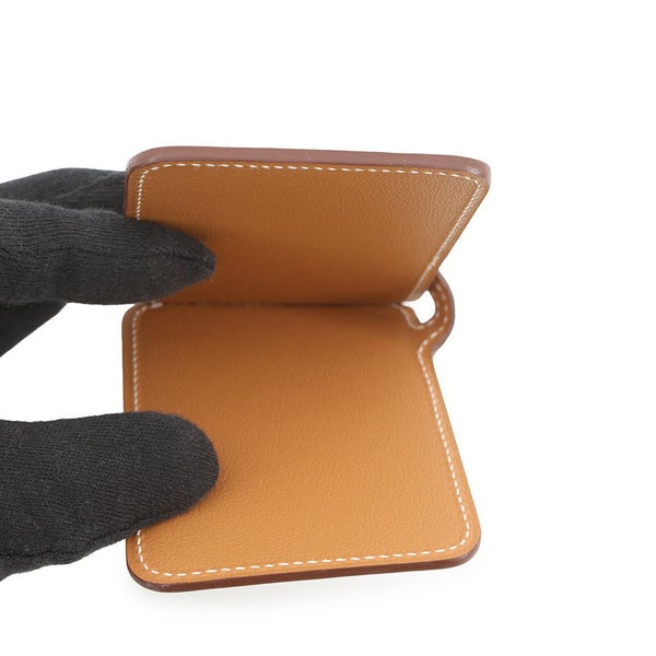 エルメス カードケース  エマン スタンド MagSafe ゴールド スイフト K刻印 マグネット