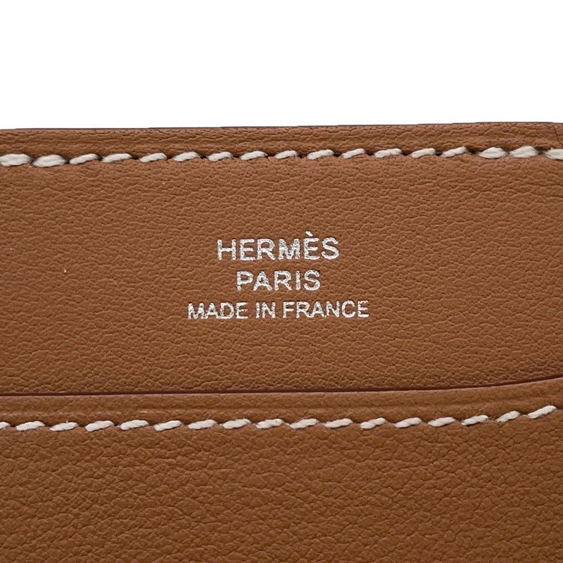 エルメス カードケース  エマン スタンド MagSafe ゴールド スイフト K刻印 マグネット