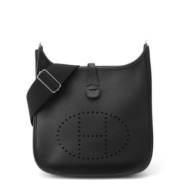エルメス ショルダーバッグ エブリン3 PM ブラック/シルバー金具 トリヨンクレマンス K刻印 黒