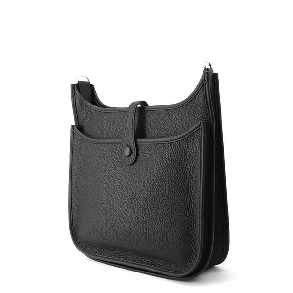 エルメス ショルダーバッグ エブリン3 PM ブラック/シルバー金具 トリヨンクレマンス K刻印 黒