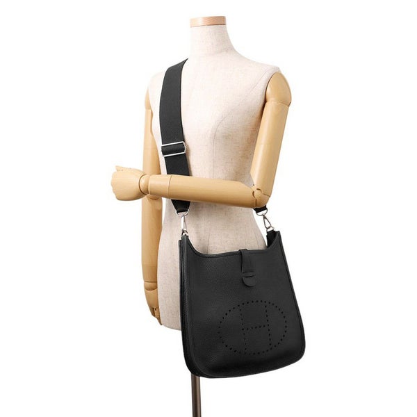 エルメス ショルダーバッグ エブリン3 PM ブラック/シルバー金具 トリヨンクレマンス K刻印 黒