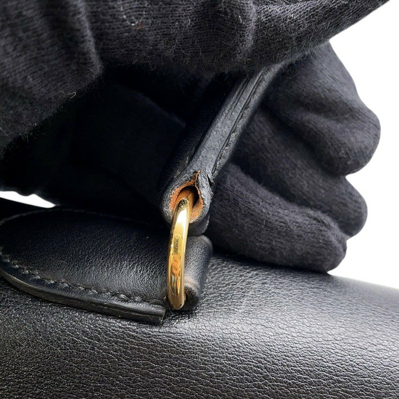 エルメス ハンドバッグ ケリー35 内縫い ブラック/ゴールド金具 ヴォーガリバー Z刻印 HERMES 2wayショルダー 黒