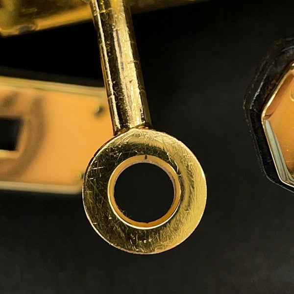 エルメス ハンドバッグ ケリー35 内縫い ブラック/ゴールド金具 ヴォーガリバー Z刻印 HERMES 2wayショルダー 黒