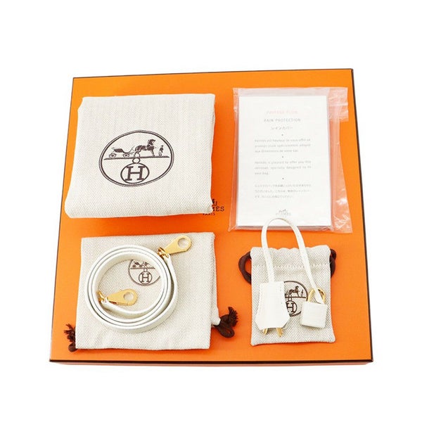 エルメス ボリード1923 25 ニューホワイト/ゴールド金具 エバーカラー B刻印 HERMES 2wayショルダー 白