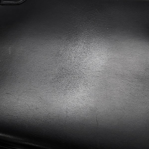 エルメス ハンドバッグ ケリー32 外縫い ブラック/ゴールド金具 ボックスカーフ 〇W刻印 2wayショルダー 黒