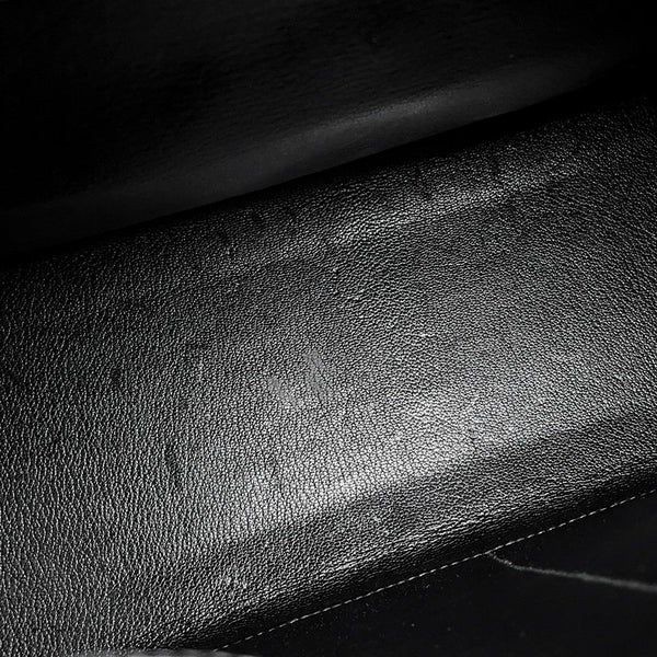 エルメス ハンドバッグ ケリー32 外縫い ブラック/ゴールド金具 ボックスカーフ 〇W刻印 2wayショルダー 黒