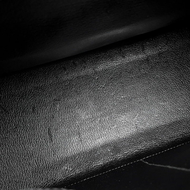 エルメス ハンドバッグ ケリー32 外縫い ブラック/ゴールド金具 ボックスカーフ 〇W刻印 2wayショルダー 黒