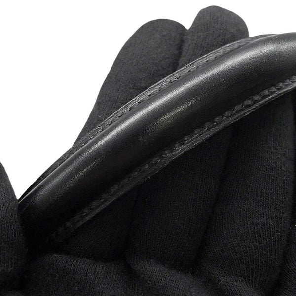 エルメス ハンドバッグ ケリー32 外縫い ブラック/ゴールド金具 ボックスカーフ 〇W刻印 2wayショルダー 黒