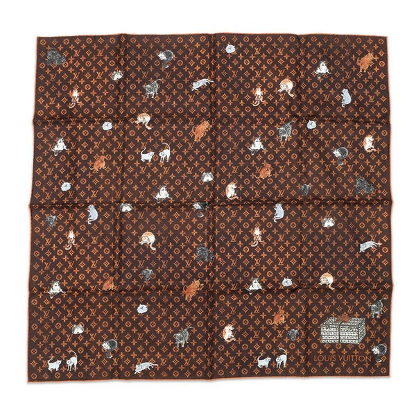 ルイヴィトン スカーフ カレ・キャットグラム トランスフォームド・モノグラム シルク MP2266 LOUIS VUITTON 2019クルーズ