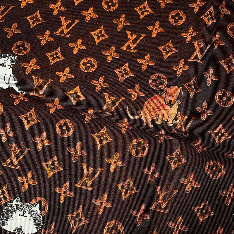 ルイヴィトン スカーフ カレ・キャットグラム トランスフォームド・モノグラム シルク MP2266 LOUIS VUITTON 2019クルーズ