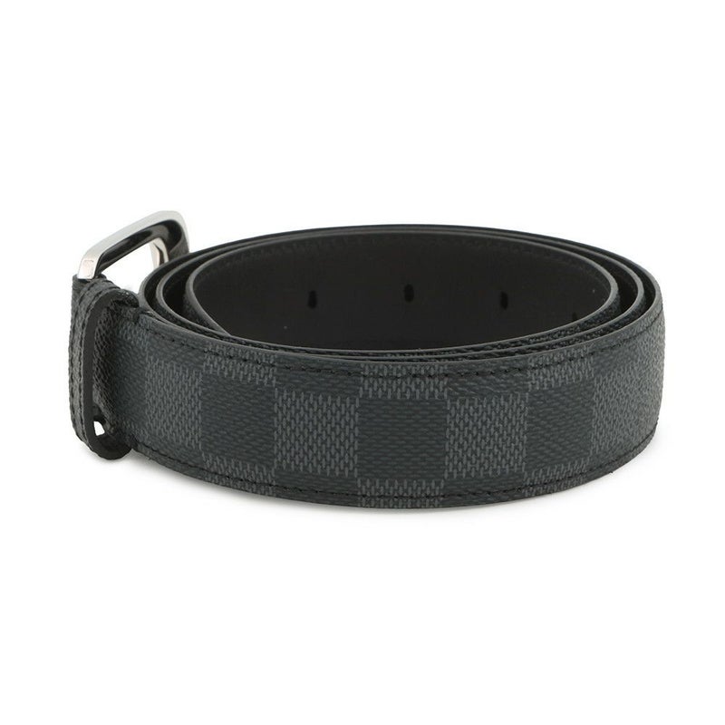 ルイヴィトン ベルト ダミエ・グラフィット サンチュール・エリプス サイズ95 M6821 LOUIS VUITTON ヴィトン メンズ 黒 ブラック