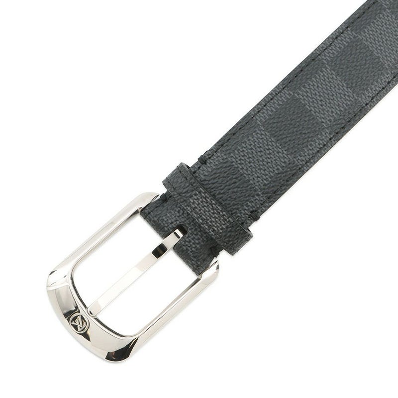 ルイヴィトン ベルト ダミエ・グラフィット サンチュール・エリプス サイズ95 M6821 LOUIS VUITTON ヴィトン メンズ 黒 ブラック