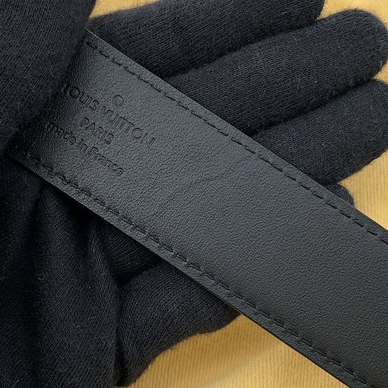 ルイヴィトン ベルト ダミエ・グラフィット サンチュール・エリプス サイズ95 M6821 LOUIS VUITTON ヴィトン メンズ 黒 ブラック