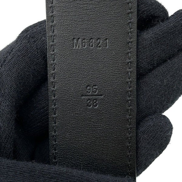 ルイヴィトン ベルト ダミエ・グラフィット サンチュール・エリプス サイズ95 M6821 LOUIS VUITTON ヴィトン メンズ 黒 ブラック