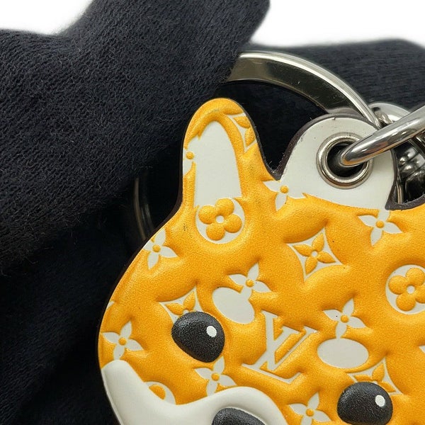 ルイヴィトン キーホルダー ポルト クレ・LV シバ モノグラム/ミンクファー M01199 ヴィトン チャーム