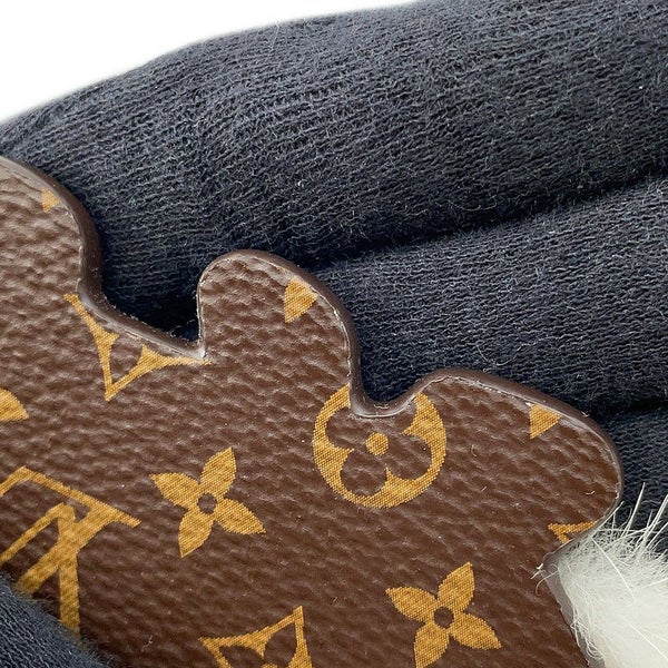 ルイヴィトン キーホルダー ポルト クレ・LV シバ モノグラム/ミンクファー M01199 ヴィトン チャーム