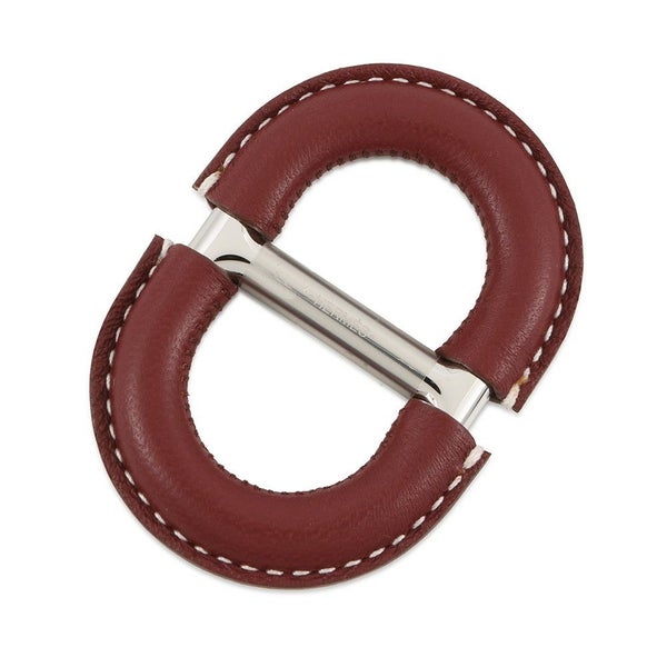 エルメス スカーフリング カレ70  シェーヌ・ダンクル・セリエ ルージュアッシュ/スイフト ゴールド金具 アクセサリー