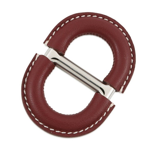 エルメス スカーフリング カレ70  シェーヌ・ダンクル・セリエ ルージュアッシュ/スイフト ゴールド金具 アクセサリー