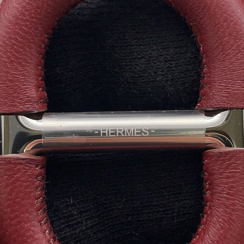 エルメス スカーフリング カレ70  シェーヌ・ダンクル・セリエ ルージュアッシュ/スイフト ゴールド金具 アクセサリー