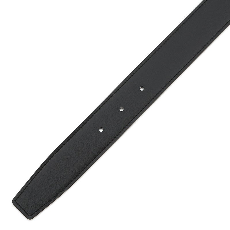 エルメス ベルト ジャンボ ブラック/ゴールド/シルバー金具 ボックスカーフ/トゴ W刻印 サイズ80 メンズ リバーシブル 黒