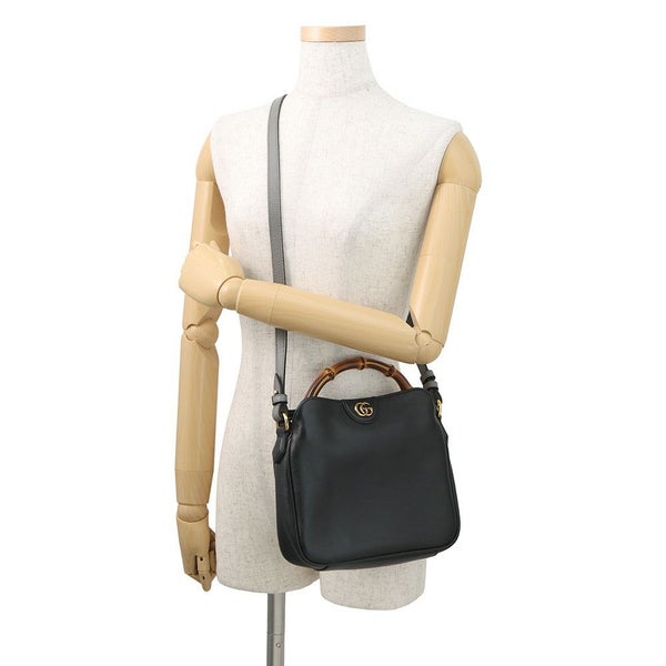 グッチ ハンドバッグ ダイアナ バンブー スモール レザー 746251 GUCCI 2wayショルダーバッグ 黒
