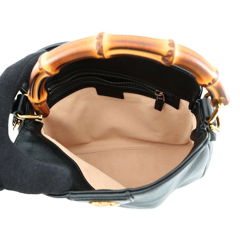 グッチ ハンドバッグ ダイアナ バンブー スモール レザー 746251 GUCCI 2wayショルダーバッグ 黒