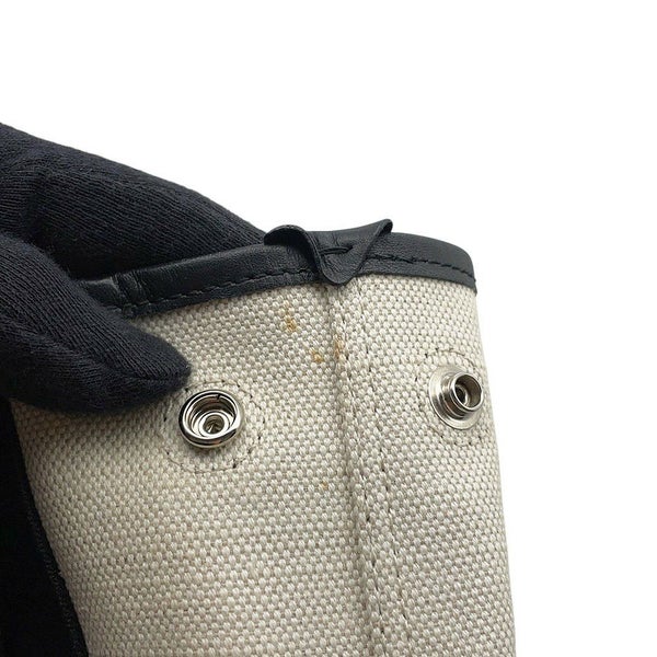 バレンシアガ ハンドバッグ ネイビーカバ XS 390346 BALENCIAGA バッグ ポーチ付き 黒 白