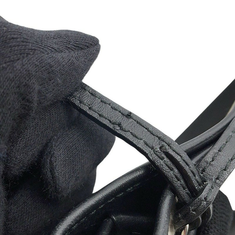 バレンシアガ ハンドバッグ ネイビーカバ XS 390346 BALENCIAGA バッグ ポーチ付き 黒 白