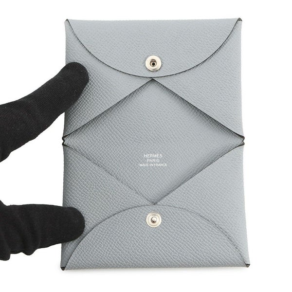 エルメス カードケース カルヴィ グリパンタン エプソン W刻印 HERMES 名刺入れ