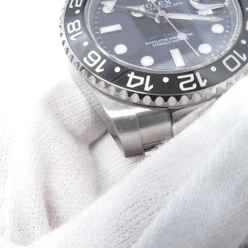 ロレックス GMTマスター2 デイト ランダムシリアル ルーレット 116710LN ROLEX 腕時計 黒文字盤
