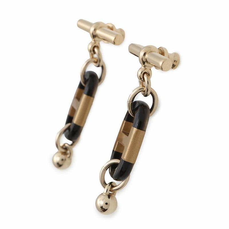 エルメス ピアス シュル・メール バッファローホーン メタル HERMES アクセサリー